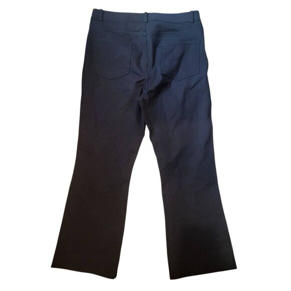 MM Lafleur Jeans Women's 12 Black Archie Better than Denim Cotton Flare - Picture 4 of 5